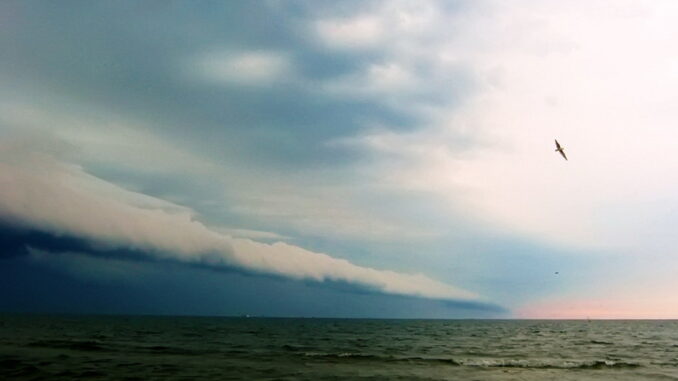 Front burzowy w Świnoujściu.