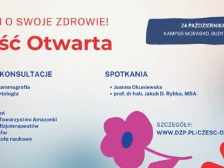 Na wydarzeniu stacjonarnym (24 października) w godzinach 9-12 w Auli Wydziału Nauk Politycznych i Dziennikarstwa, odbędzie się spotkanie z Joanną Okuniewską, autorką kultowych podcastów „Tu Okuniewska” oraz „Ja i moje przyjaciółki idiotki”.
