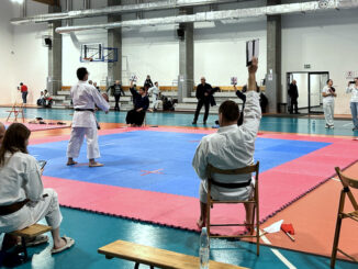 Finał konkurencji kata w kategorii senior+ oceniany był punktowo.