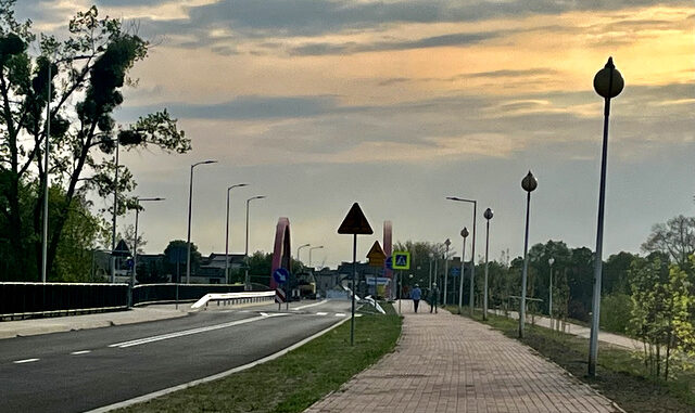 Nowy most w Ślesinie.