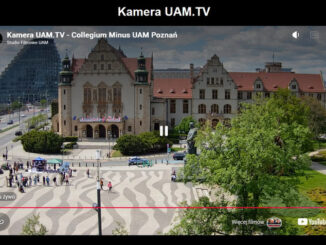 Widok z kamery UAM.TV umieszczonej na wieży CK Zamek.