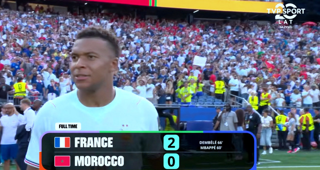 Kilian Mbappe, zdobywca pierwszej bramki w meczu z Maroko.