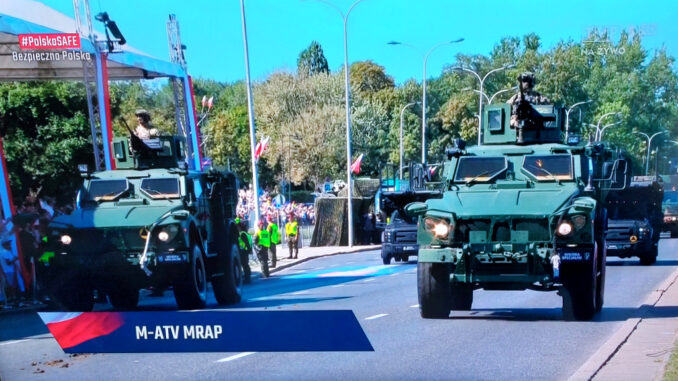 Opancerzony pojazd wojskowy M-ATV MRAP.