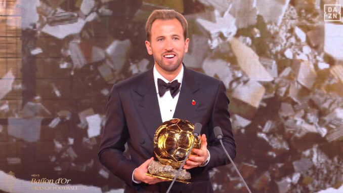 Harry Kane ze Złotą Piłką.